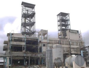 Front view of the buildings