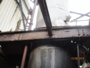 Structural steel members with minor to moderate corrosion