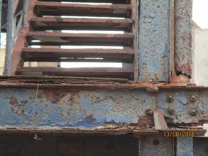 Structural steel members with minor to moderate corrosion
