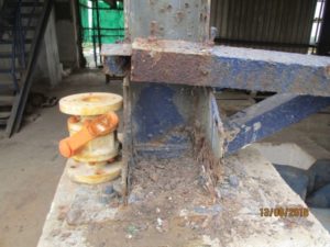 Structural steel members with Severe corrosion